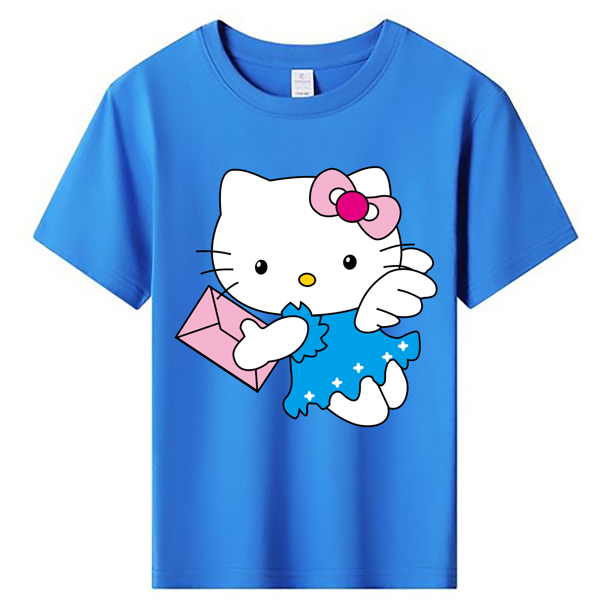 （画像用） Hello Kitty ハローキティ 綿100％キッズTシャツ（フロントプリント）